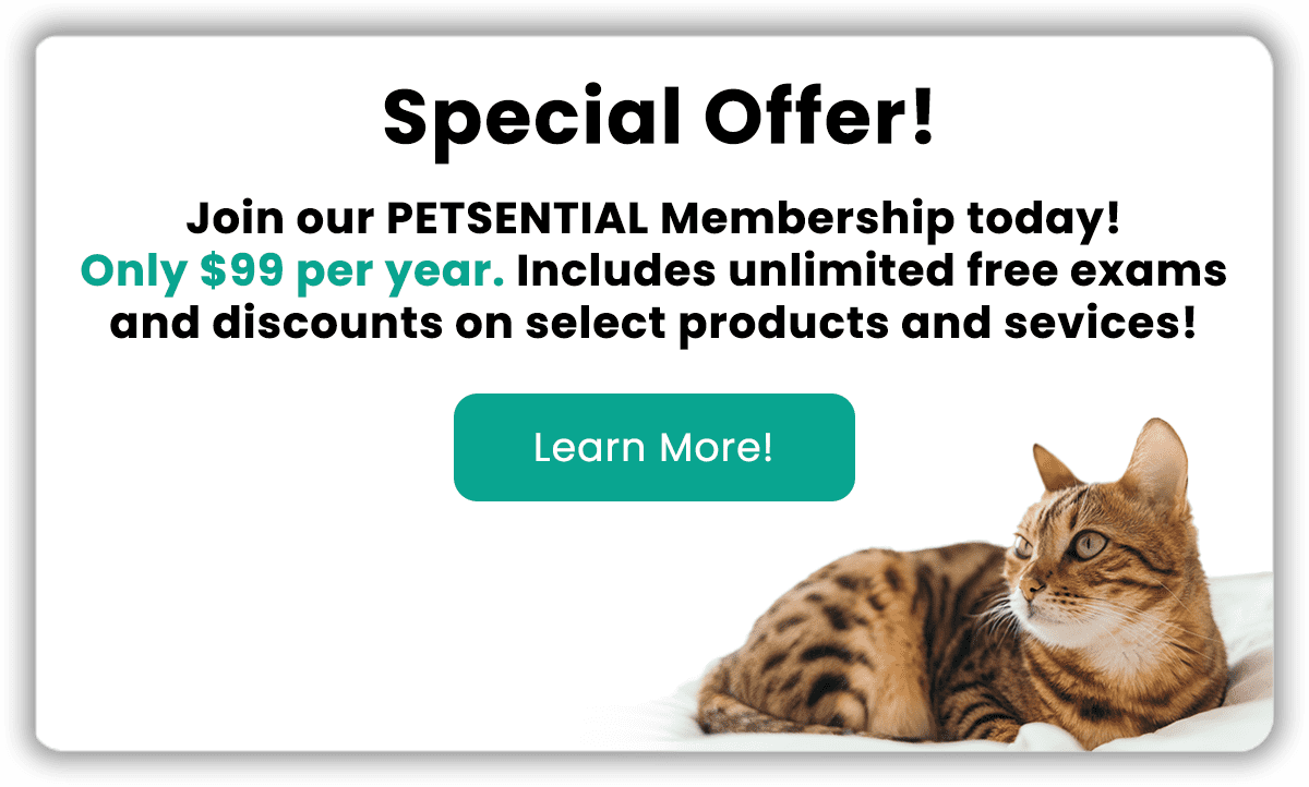 Special Offer! Join our PETSENTIAL Membership today!